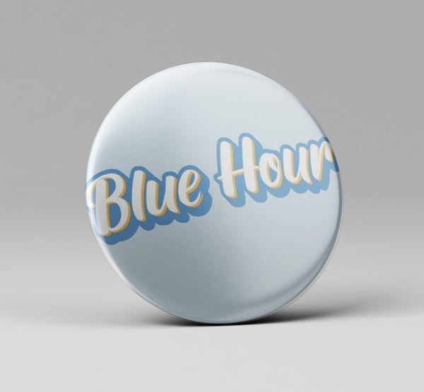 TXT “BLUE HOUR” Logo Badge - Kpop Store Pakistan