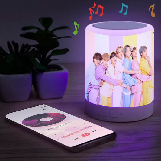 BTS Rainbow Lamp for Army Music Speaker Night Lamp for KPOP BT21 (Printed) - Kpop Store Pakistan