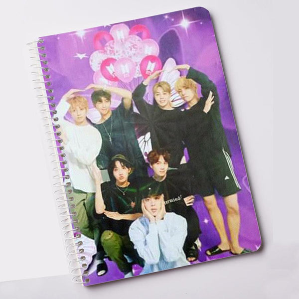 BTS Notebook for Army Members Stray Kids Kpop Notepad BT21 (A5) - Kpop Store Pakistan