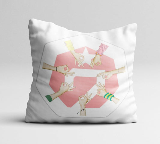 ’ logo cushion