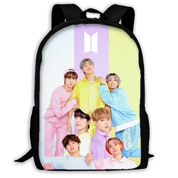 Bts Army Backpack With Laptop Partition Digital Printed Bag - Kpop Store Pakistan