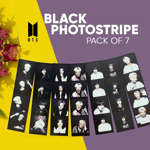 BTS Photostripe for Kpop Army Lovers Black Style (Pack of 7) - Kpop Store Pakistan