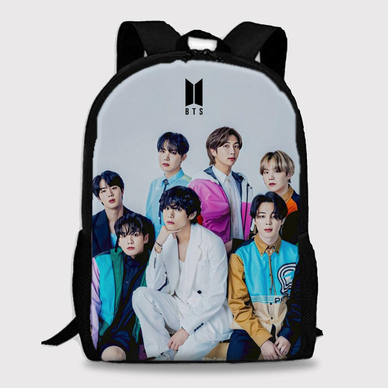 BTS Bag for Army Bangtan Boys Kpop Members BT21 Digital Printed Backpack - Kpop Store Pakistan