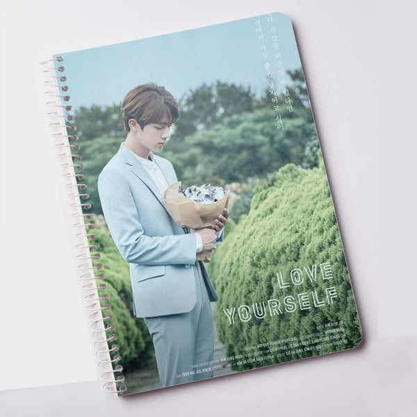 BTS Notebook JIN Love Yourself for Army Kpop Fans Notepad BT21 (A5) - Kpop Store Pakistan