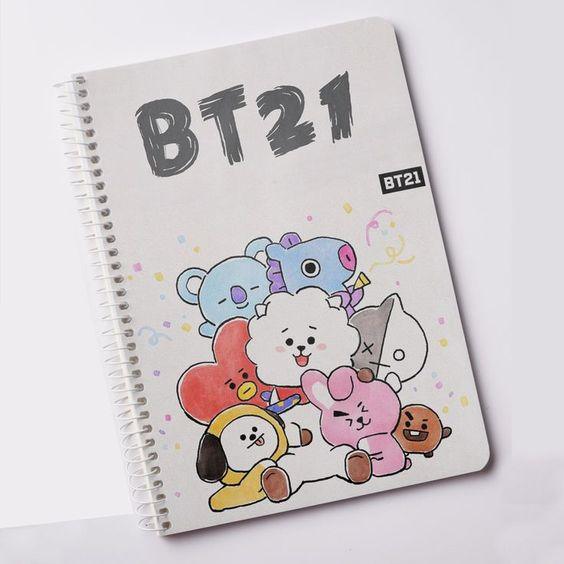 BTS BT21 Notebook KPOP Fan Art - Kpop Store Pakistan