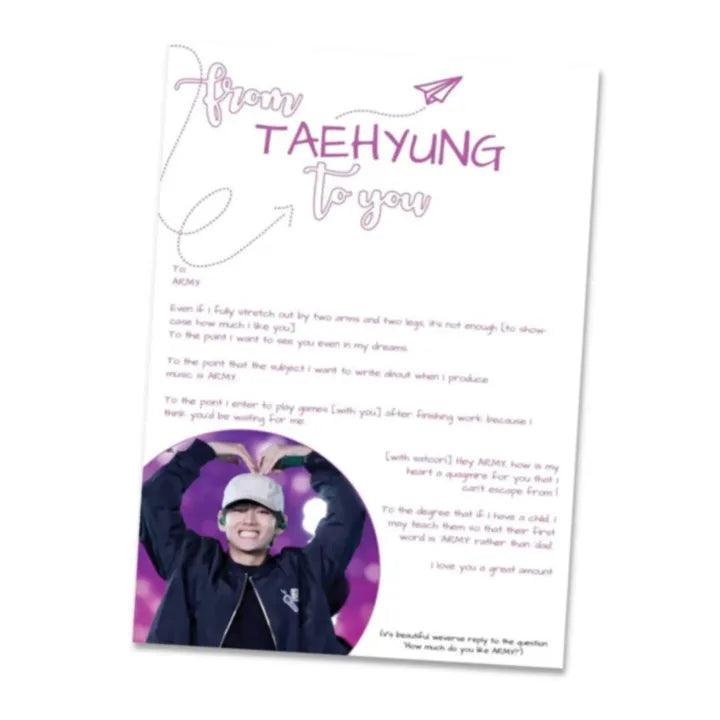 BTS Letter From Bias Taehyung to army Kpop - Kpop Store Pakistan