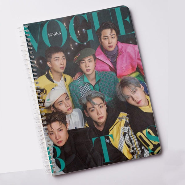 BTS Notebook for Army Vogue Kpop Fans Notepad BT21 (A5) - Kpop Store Pakistan