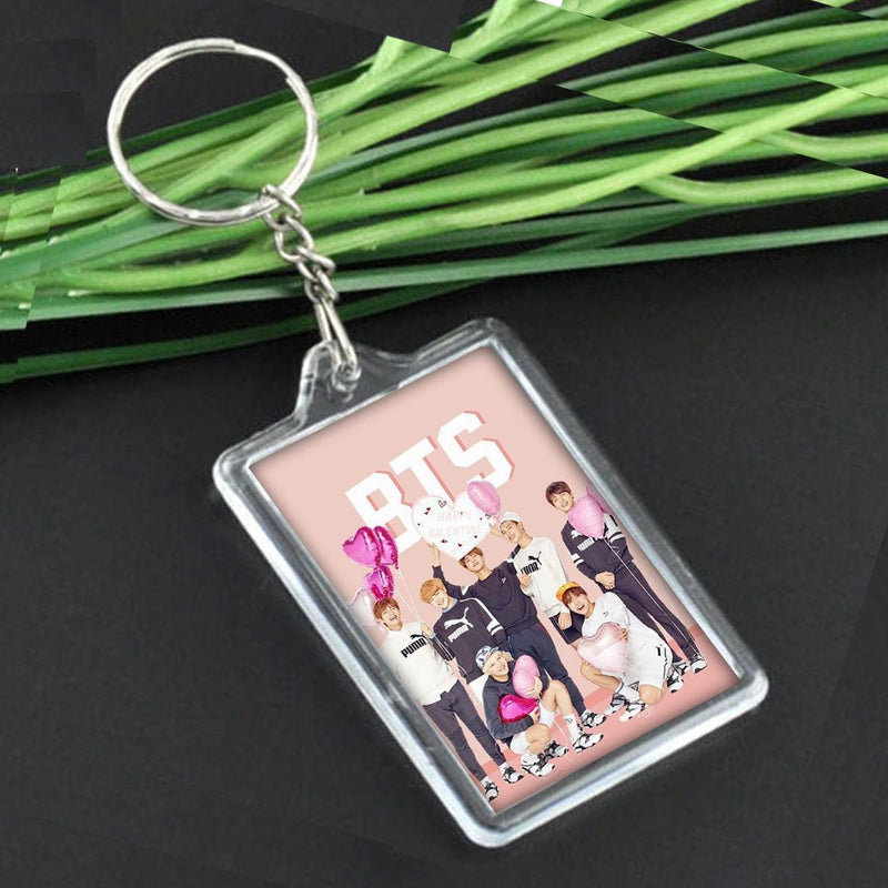 BTS Bangtan Pink Cool keychain - Kpop Store Pakistan