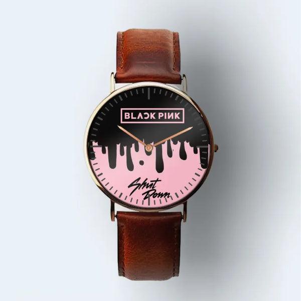 Blackpink Watch Cool  SHUT DOWN Design for Fans Wrist Watch - Kpop Store Pakistan