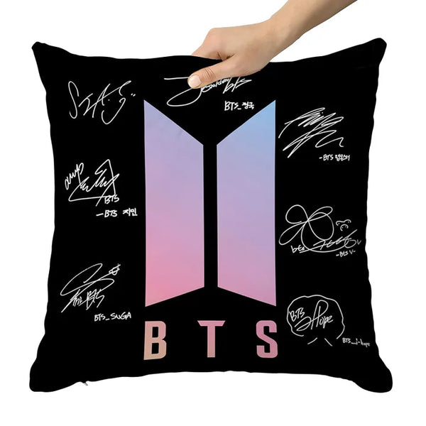 BTS Cushion for Army Kpop Member Signature Soft Pillow with Filler - Kpop Store Pakistan