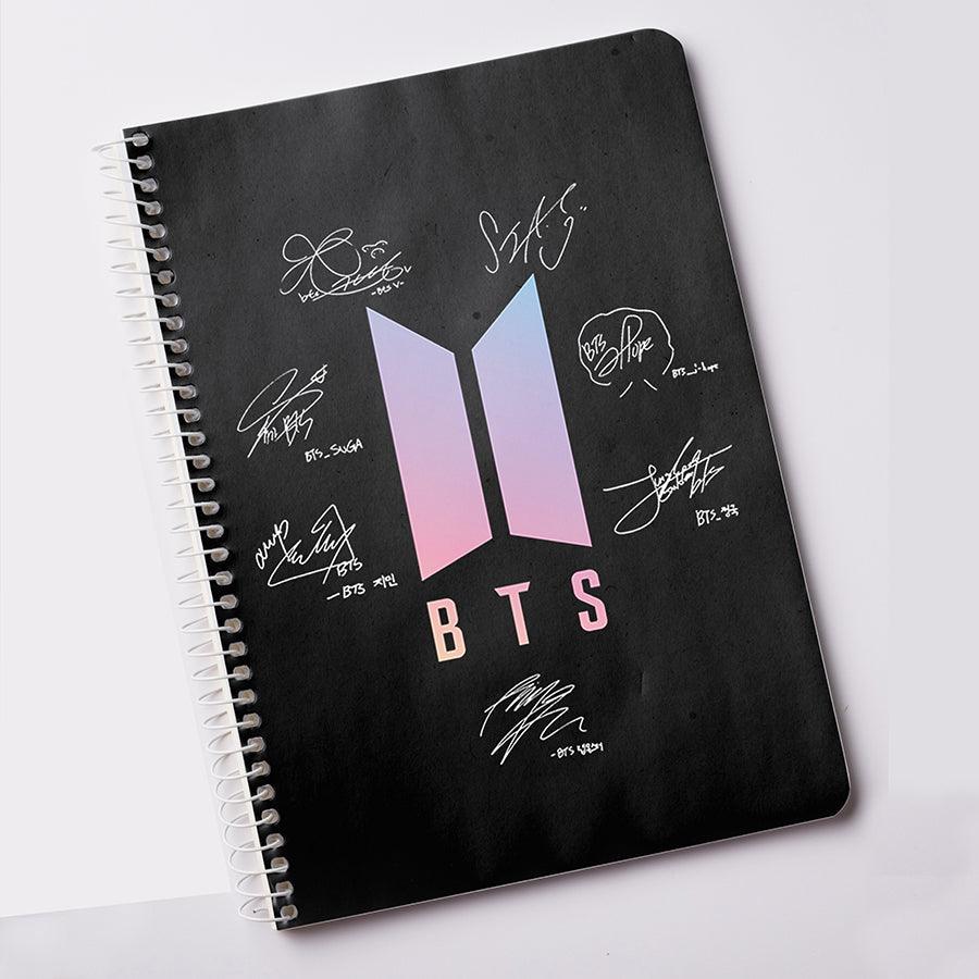 BTS Notebook Member Autograph for BTS Army - Kpop Store Pakistan