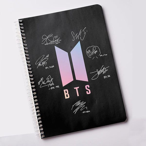 BTS Notebook Member Autograph for Army Notepad Printed (A5) - Kpop Store Pakistan