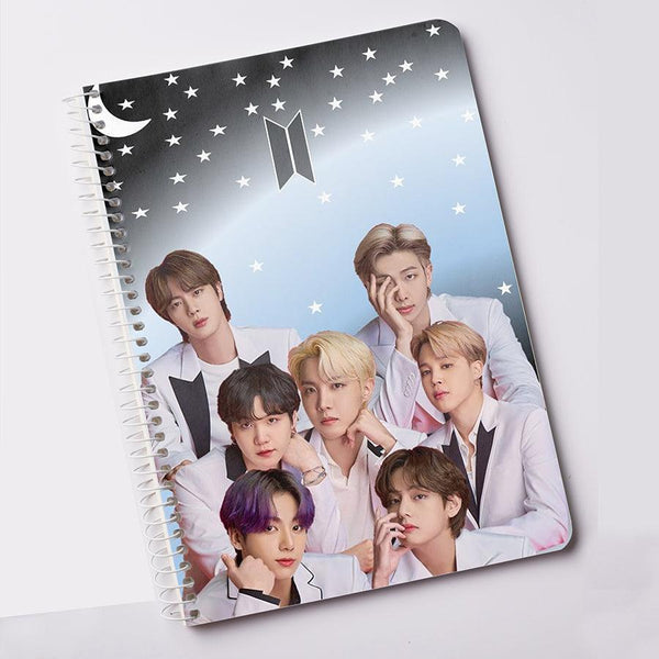 BTS Notebook Night Dream Stars for Army Kpop Notepad BT21 (A5) - Kpop Store Pakistan