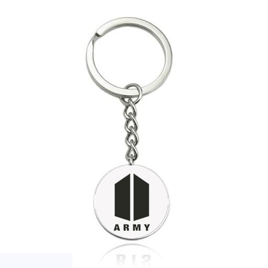 BTS Army Metallic Keychain with Logo for KPOP Fan - Kpop Store Pakistan