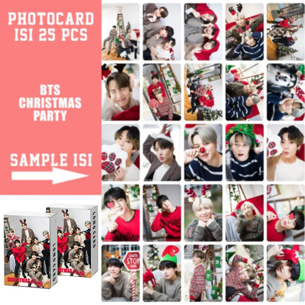 BTS Photocards for Army Cristmas Party Kpop (pack of 25) - Kpop Store Pakistan