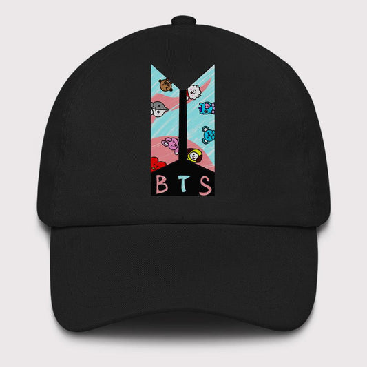 BTS Cap Cartoon Design for Army KPOP Fans BT21 - Kpop Store Pakistan