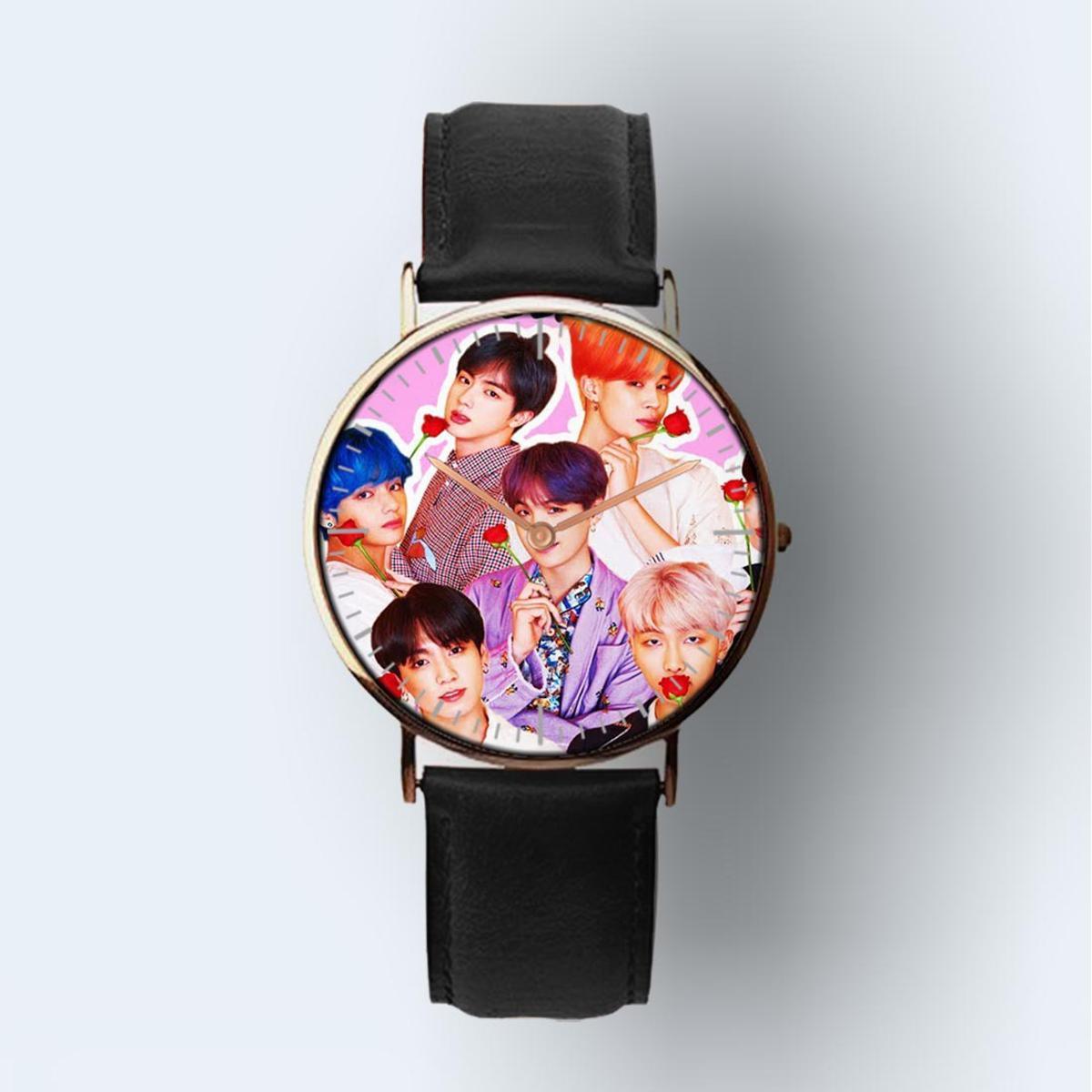 BTS Watch Bangtan Boys Design Watch For Men & Women - Kpop Store Pakistan