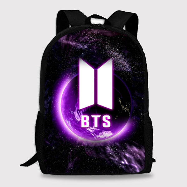 BTS Backpack Purple Universe KPOP I Purple U Digital Printed Bag