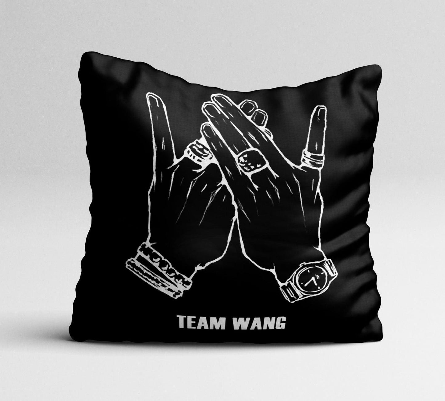 got7 jackson ‘team wang’ hand sign cushion