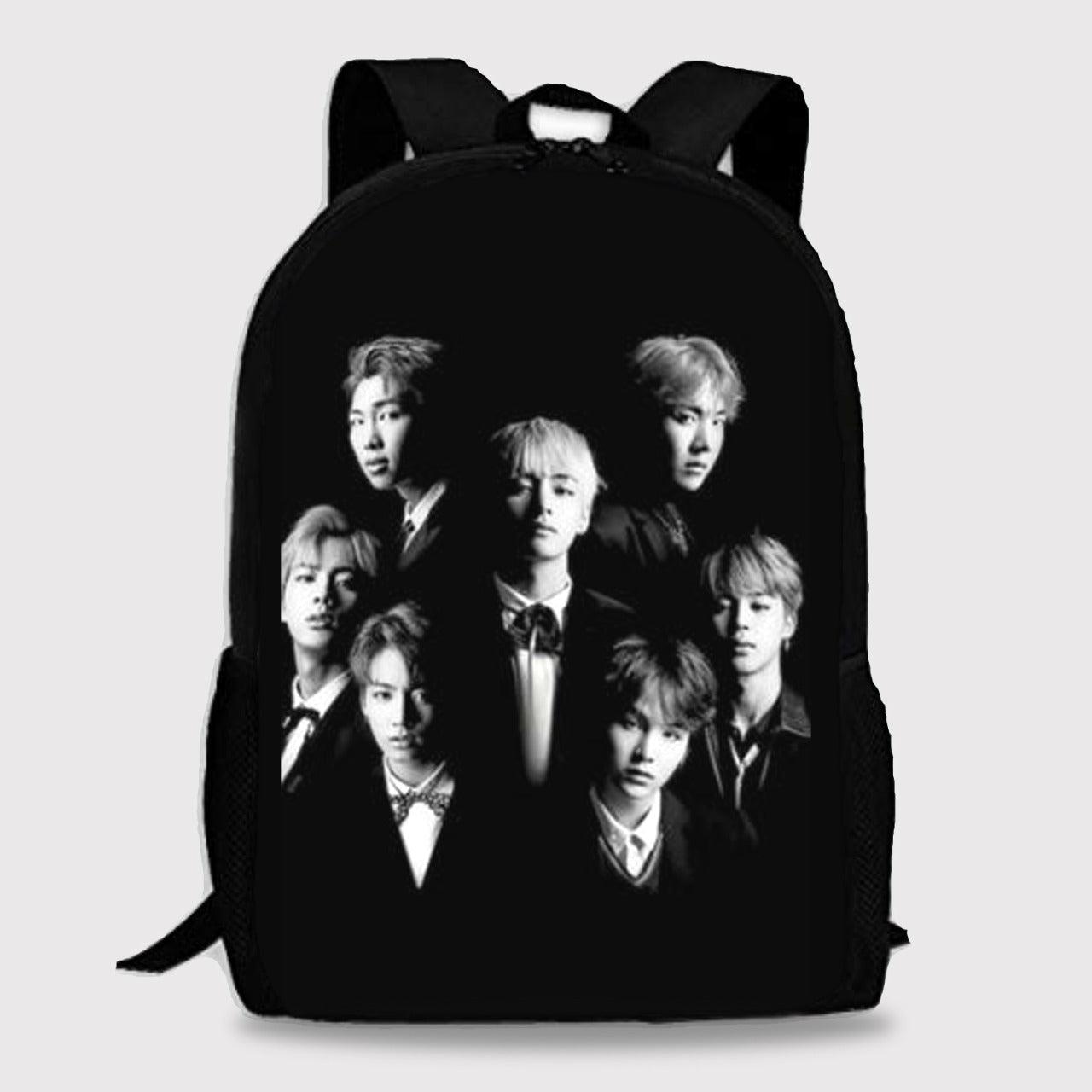 BTS Bag for Army Bangtan Boys Kpop BT21 Digital Printed Backpack - Kpop Store Pakistan