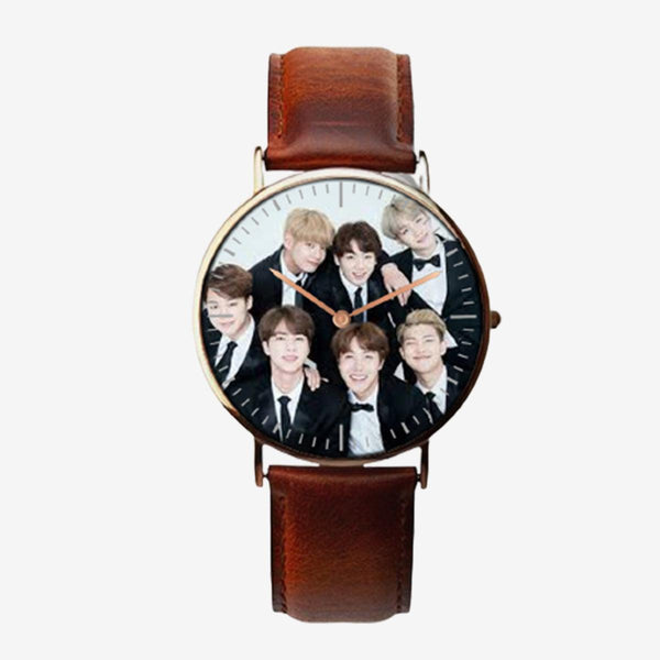 BTS Watch Amazing Group Design Watch For Men & Women Wrist Watch - Kpop Store Pakistan