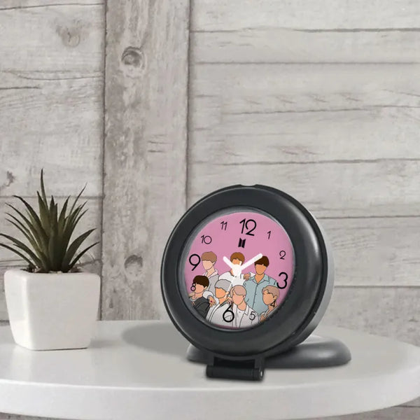 BTS Alarm Clock for Army Cute Foldable Table Watch Kpop Gift - Kpop Store Pakistan