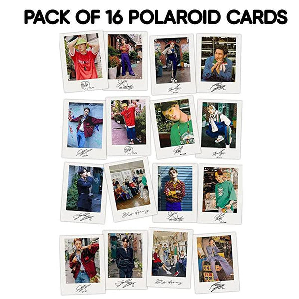 BTS Polaroid Bangtan Boys Kpop BT21 Autograph Photocards (Pack of 16) - Kpop Store Pakistan