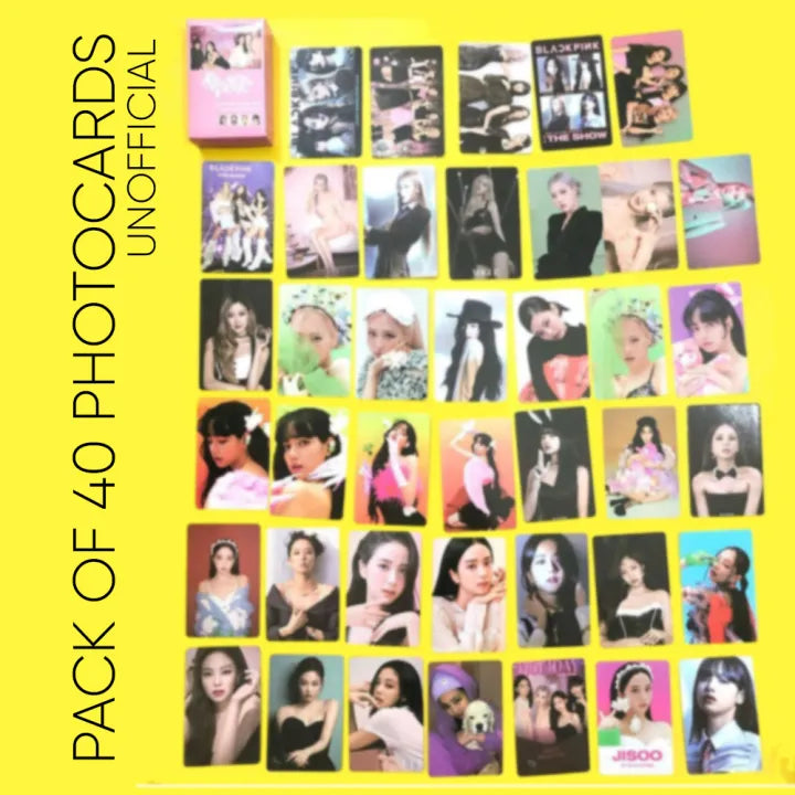 BLACKPINK Photocards Beautiful and Cool Lomocards for Fans (Pack of 40) - Kpop Store Pakistan