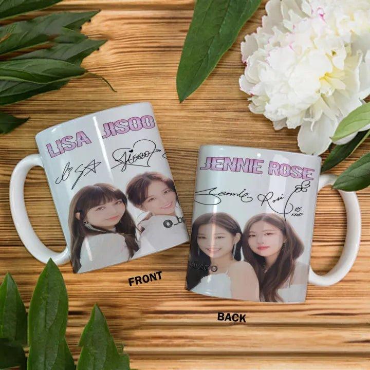 BLACKPINK Mug Autograph for Fans Ceramic Cup (Printed) - Kpop Store Pakistan