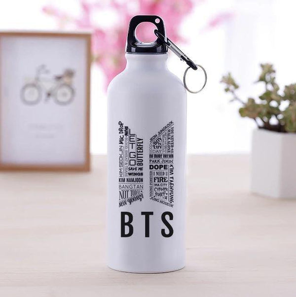 BTS ARMY Bottle Stainless Steel Members Name Water Bottle - Kpop Store Pakistan