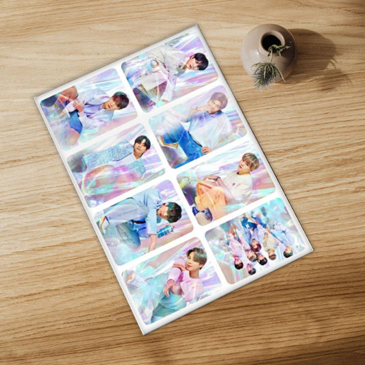 BTS Sticker Sheet 7 Members for Army Kpop BT21 Uncut (A4) - Kpop Store Pakistan