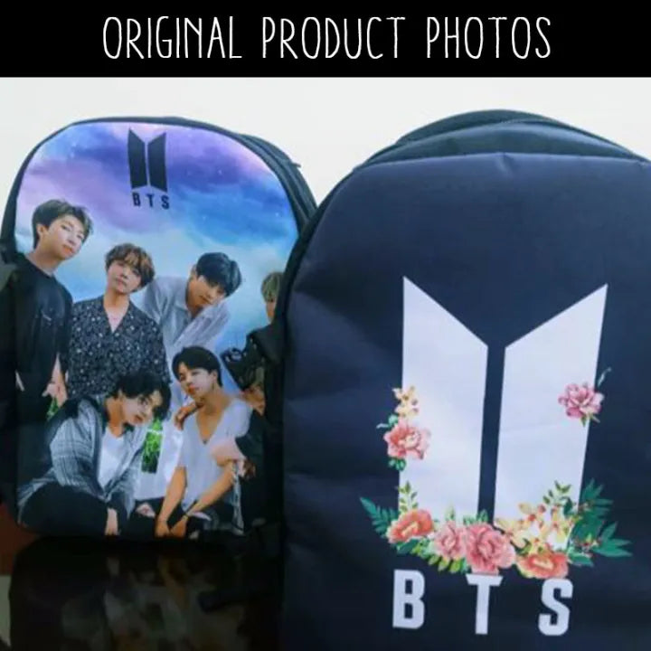 Bts Army Backpack With Laptop Partition Digital Printed Bag - Kpop Store Pakistan