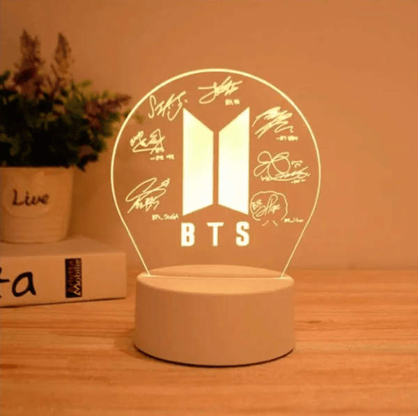 BTS Sign Lamp Army for Kpop Fans Autograph Room Decoration - Kpop Store Pakistan